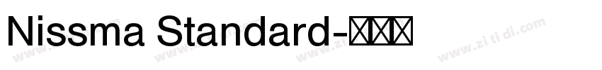 Nissma Standard字体转换